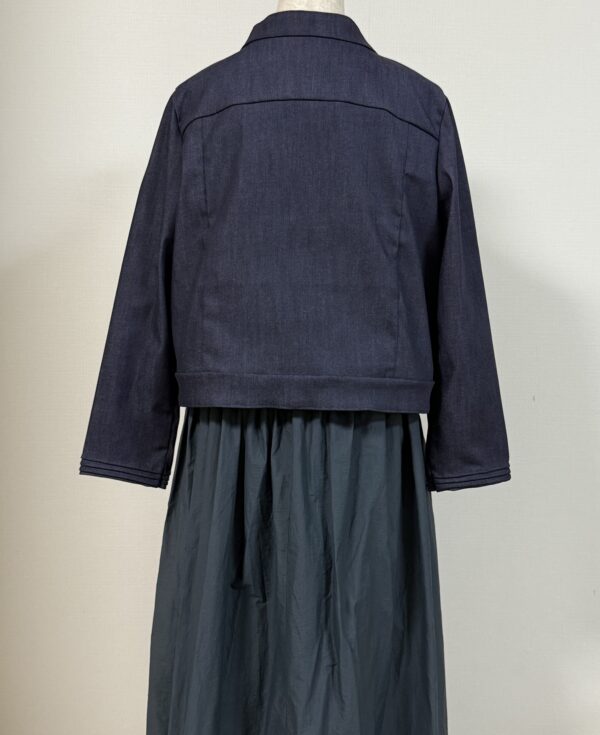 身長162cm Mサイズ デニムジャケット2｜婦人服の型紙販売 - 画像 (4)