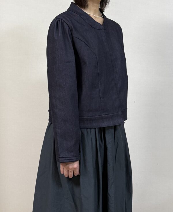 身長162cm Mサイズ デニムジャケット2｜婦人服の型紙販売 - 画像 (2)
