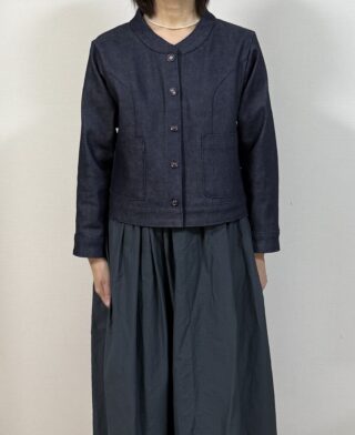 身長158cm Sサイズ デニムジャケット1｜婦人服の型紙販売