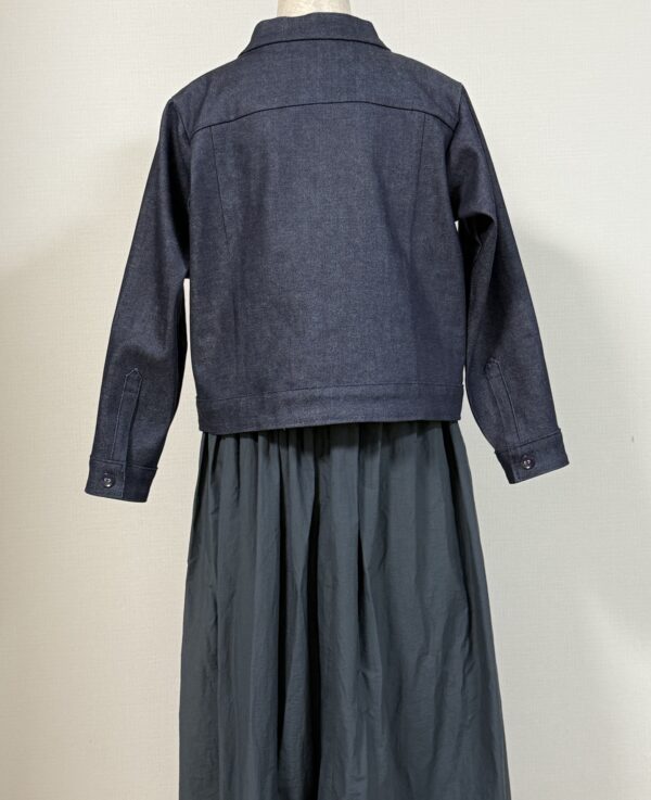 身長162cm Lサイズ デニムジャケット1｜婦人服の型紙販売 - 画像 (4)