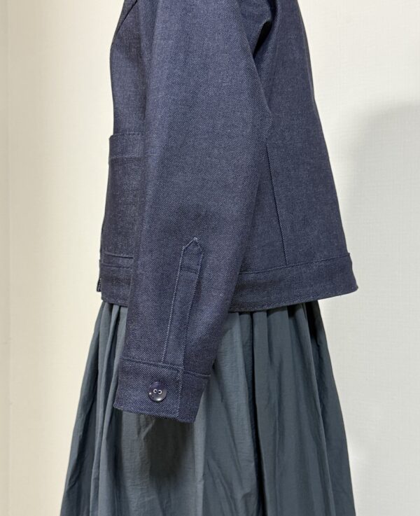 身長162cm Lサイズ デニムジャケット1｜婦人服の型紙販売 - 画像 (5)